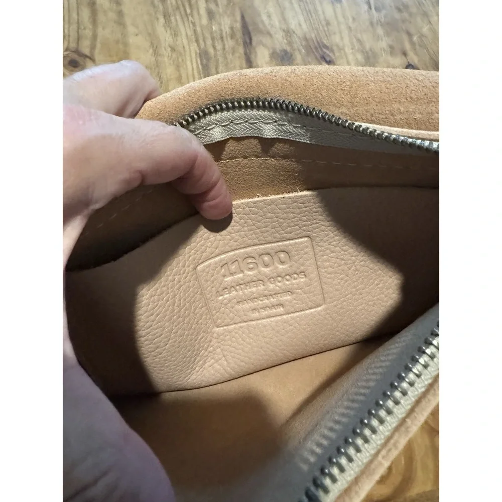 CALMA Genuine Leather Crossbody Bag Blush Pink Handcrafted in Spain